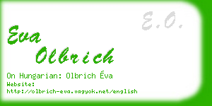 eva olbrich business card